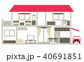 家の断面図 40691851