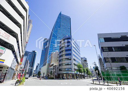 名古屋市西区 都市風景 牛島町交差点 名古屋ルーセントタワー 名古屋市西区 都市風景 牛島町交差点 名古屋ルーセントタワー 40692156