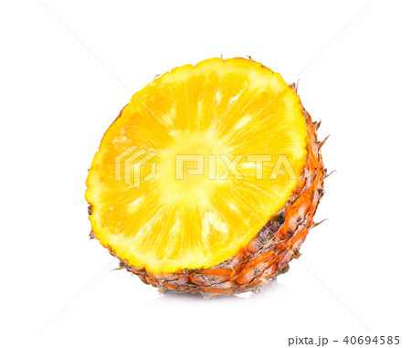 pineapple on white background pineapple on white background 40694585
