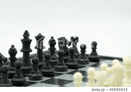 chessboard with a chess piece on the back chessboard with a chess piece on the back 40695632