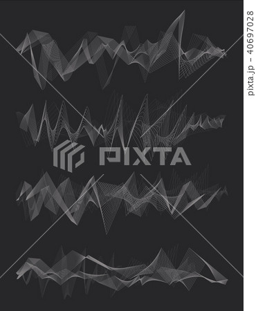 Vector music sound waves 40697028