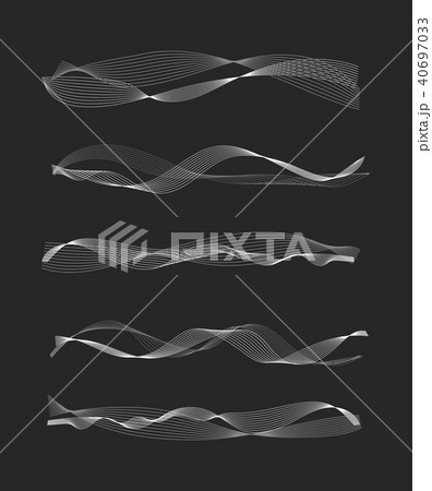 Vector music sound waves 40697033