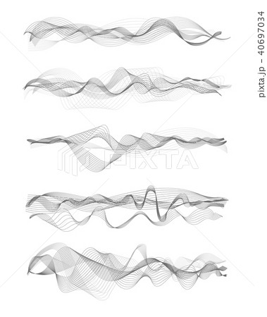 Vector music sound waves 40697034