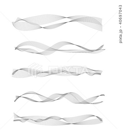 Vector music sound waves 40697043