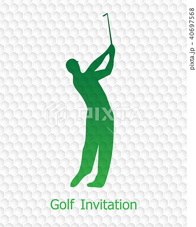 Golf invitation flyer template graphic design 40697568