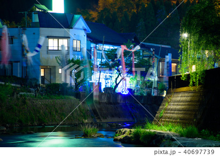 長湯温泉の夜景【大分県竹田市】 40697739
