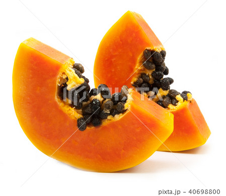 slices of sweet papaya slices of sweet papaya 40698800