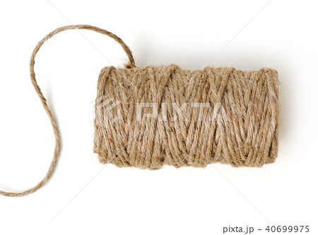 roll of rope isolated on white 40699975