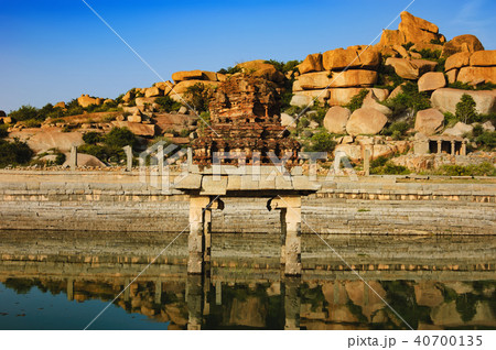 Pushkarani is a sacred lake in Hampi, India 40700135