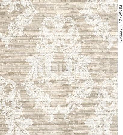 Damask pattern old ornament decor Vector 40700682