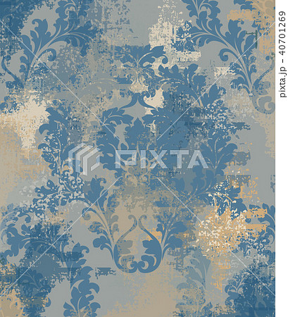 Luxury classic ornament on grunge background 40701269