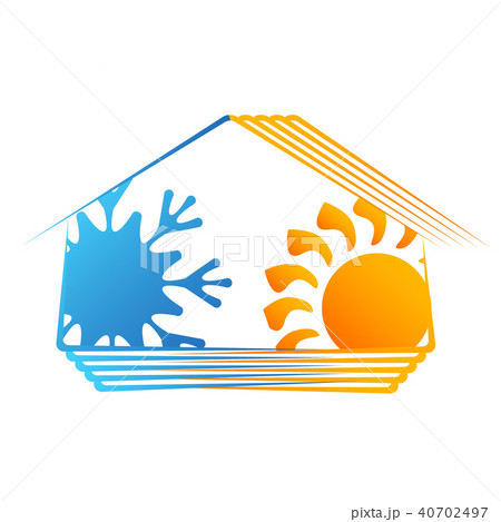 House ventilation and heating symbol 40702497