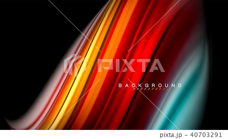 Fluid mixing colors, vector wave abstract background Fluid mixing colors, vector wave abstract background 40703291