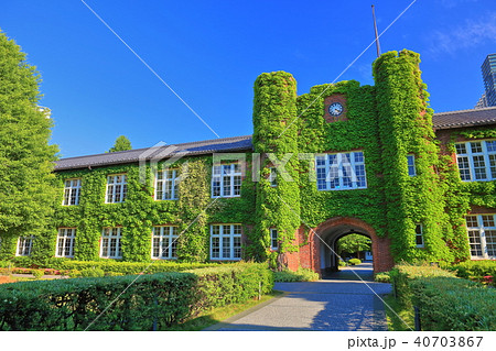 新緑の立教大学の本館 新緑の立教大学の本館 40703867