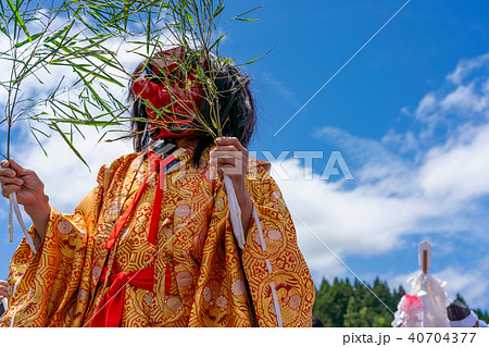 比田の花田植え　追神供盛団　天狗 40704377