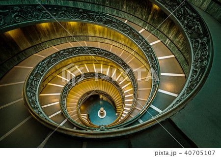 Staircase in Vatican Museums, Vatican, Rome, Italy Staircase in Vatican Museums, Vatican, Rome, Italy 40705107