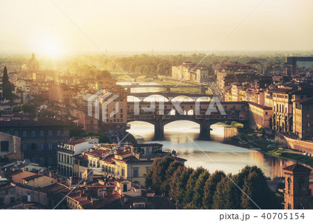 Ponte Vecchio Bridge in Florence - Italy 40705154