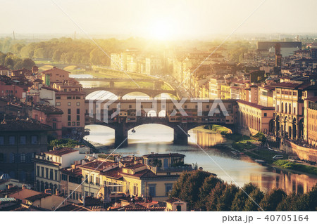 Ponte Vecchio Bridge in Florence - Italy 40705164