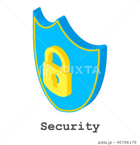 Security icon, isometric style Security icon, isometric style 40706179