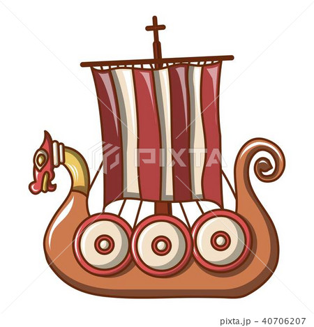 Small ship icon, cartoon style Small ship icon, cartoon style 40706207