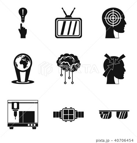 Reason icons set, outline style Reason icons set, outline style 40706454