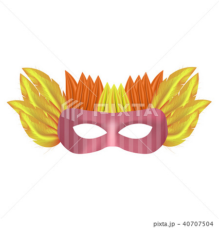 Floral mask mockup, realistic style Floral mask mockup, realistic style 40707504