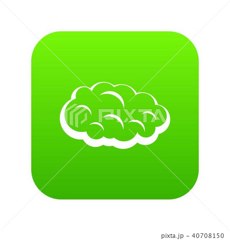 Cloud icon digital green Cloud icon digital green 40708150
