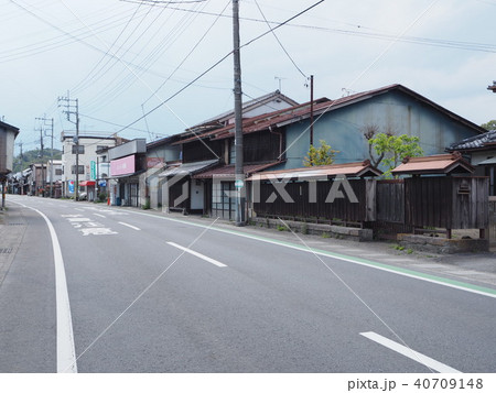 中山道を歩く　板鼻宿の街並み 40709148