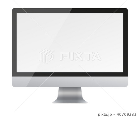 Computer monitor display with blank screen  40709233