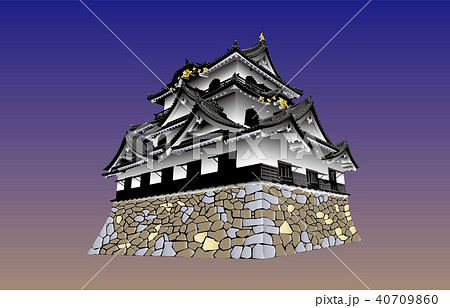 日本の城現存天守彦根城青空バック 日本の城現存天守彦根城青空バック 40709860