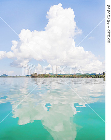 Blue sea with island and sky in Thailand Blue sea with island and sky in Thailand 40710393