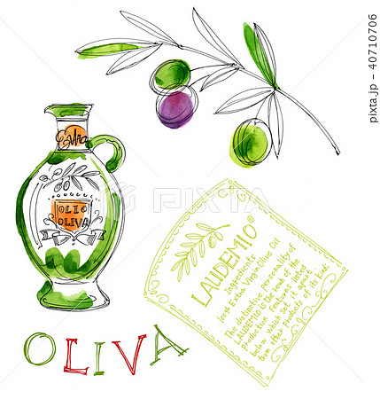 おいしいイタリアのイラスト素材