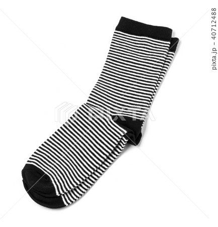 black sock isolated black sock isolated 40712488