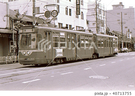昭和54年 元札幌市市電の連接車 名鉄美濃町線 岐阜県 昭和54年 元札幌市市電の連接車 名鉄美濃町線 岐阜県 40713755