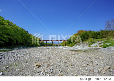 新緑の秩父鉄道荒川橋梁 新緑の秩父鉄道荒川橋梁 40714218