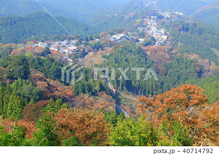 世界遺産　吉野山　紅葉 40714792