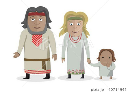 Slavs. People in national dress.  40714945