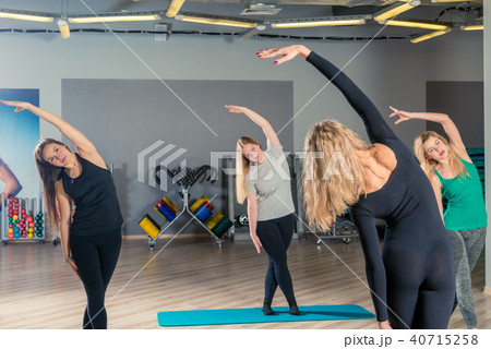 sports exercises for stretching in the gym 40715258