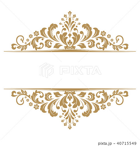 Vintage gold frame background. Graphic vector  40715549