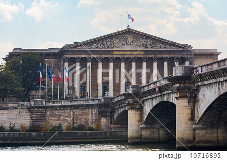 French national assembly and Concorde bridge 40716895