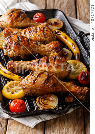 Grilled spicy chicken drumstick legs 40717721