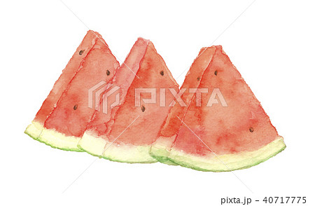 西瓜 三切れ 40717775