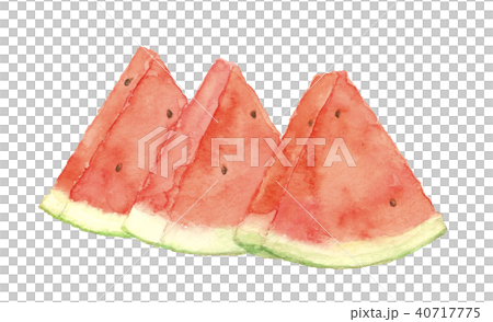 西瓜 三切れ 40717775