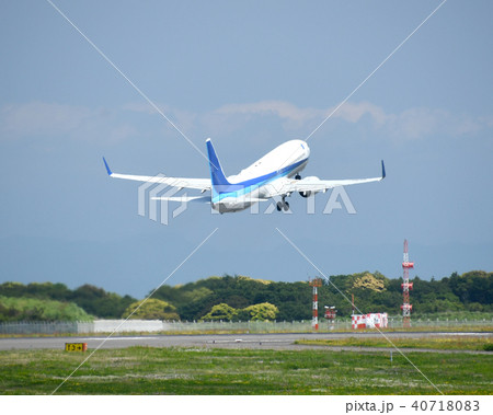 飛行機 離陸後 40718083