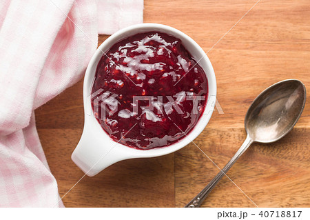 Raspberry jam jelly. Raspberry jam jelly. 40718817