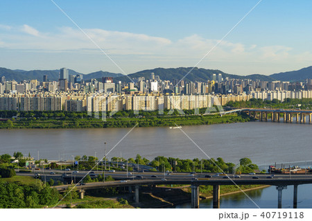 ウンボンサン 聖水大橋 漢江 40719118