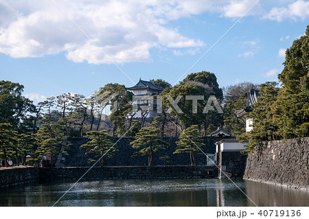 江戸城富士見櫓の写真素材