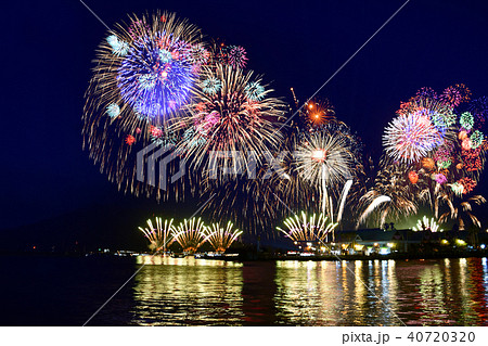 鹿児島市の錦江湾サマーナイト大花火大会 鹿児島市の錦江湾サマーナイト大花火大会 40720320
