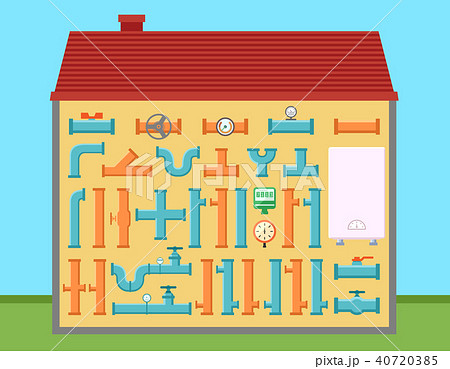 house with pipe set for pipeline engineering home house with pipe set for pipeline engineering home 40720385