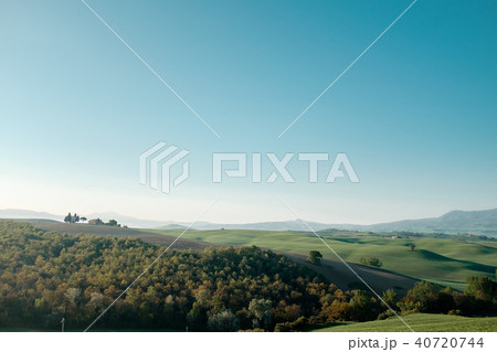 Panoramic view of Tuscany. Travel around Italy Panoramic view of Tuscany. Travel around Italy 40720744